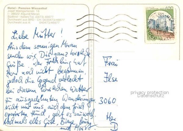 Algund Merano Hotel Pension Wiesenhof – Bild 2