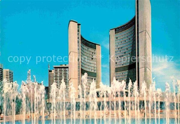 Toronto Canada City Hall mit Brunnen