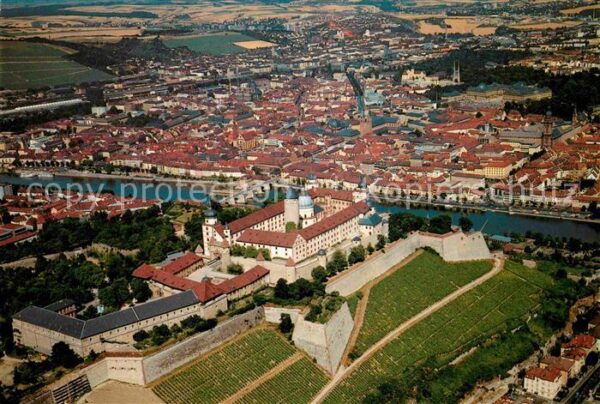 Wuerzburg Fliegeraufnahme