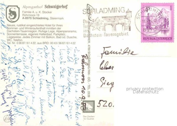 Schladming Obersteiermark Alpengasthof Schwaigerhof – Bild 2