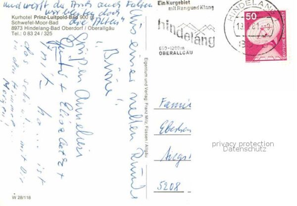 Bad Oberdorf Hindelang Kurhotel Prinz Luitpold Bad – Bild 2