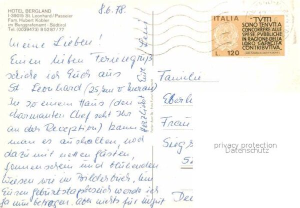 St Leonhard Passeier Hotel Bergland – Bild 2
