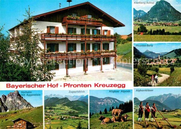 Pfronten Kreuzegg Bayerischer Hof Alphornbläser