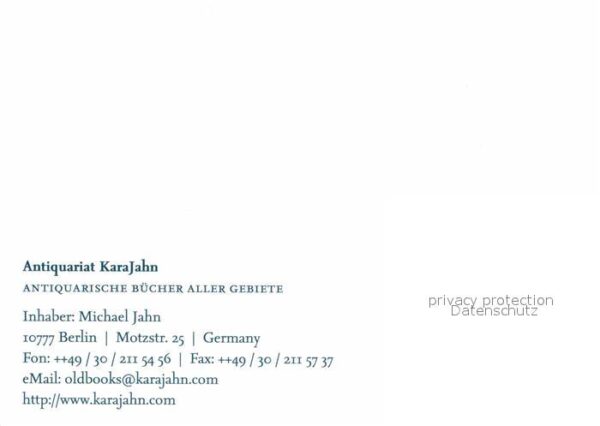 Berlin Antiquariat Karajahn – Bild 2