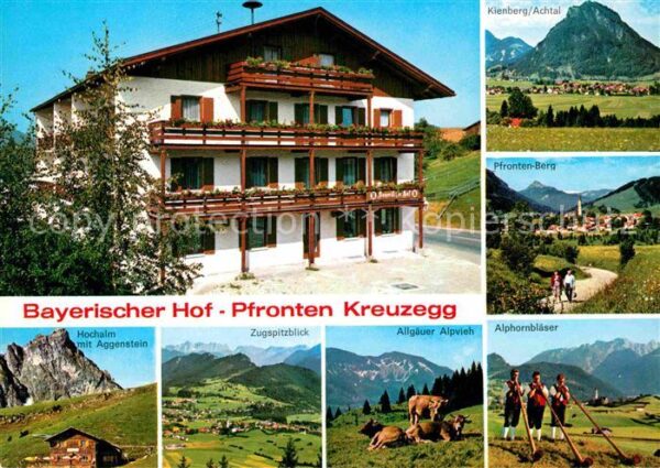 Pfronten Kreuzegg Bayerischer Hof Alphornbläser