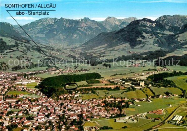 Sonthofen Oberallgaeu Fliegeraufnahme