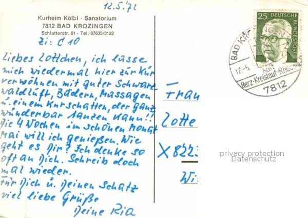 Bad Krozingen Kurheim Kölbl Sanatorium – Bild 2