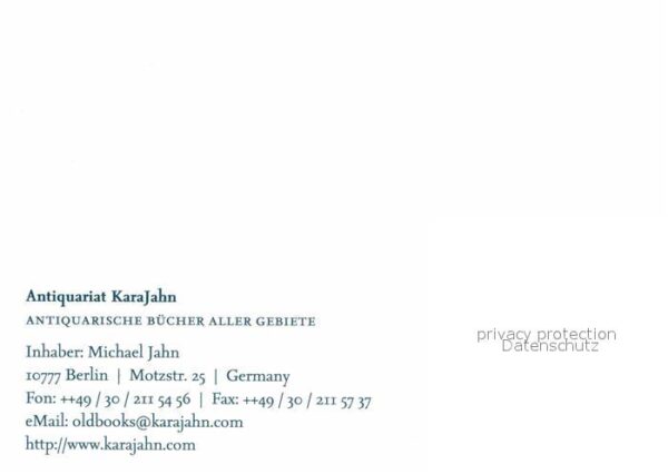 Berlin Antiquariat Karajahn – Bild 2