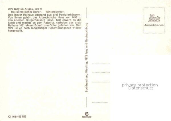 Isny Allgaeu Rathaus 3 Patrizierhäuser – Bild 2