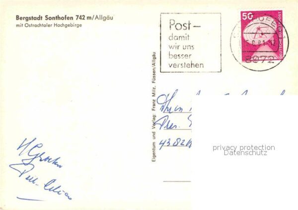 Sonthofen Oberallgaeu mit Ostrachtaler Hochgebirge – Bild 2