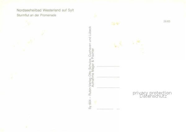 Westerland Sylt Sturmflut an der Promenade – Bild 2