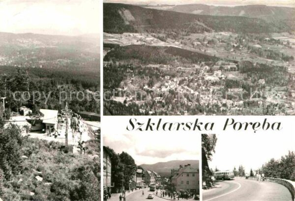 Szklarska Poreba Stacja przesiadkowa na Szrenice Widok o