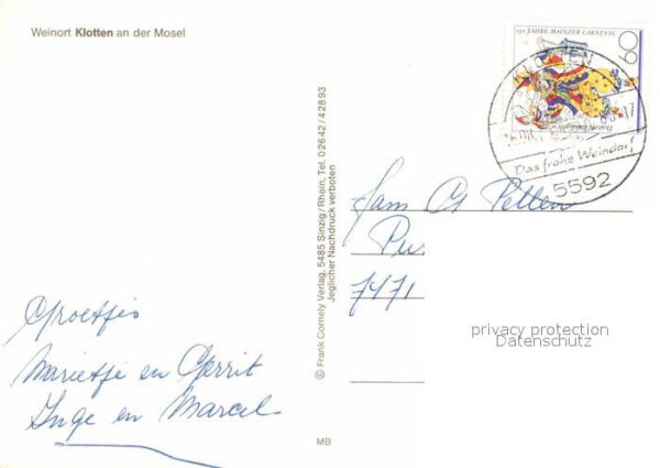 Klotten Moselpartie Kapelle Fachwerkhaus – Bild 2
