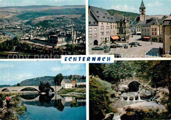Echternach Panorama Brücken Marktplatz