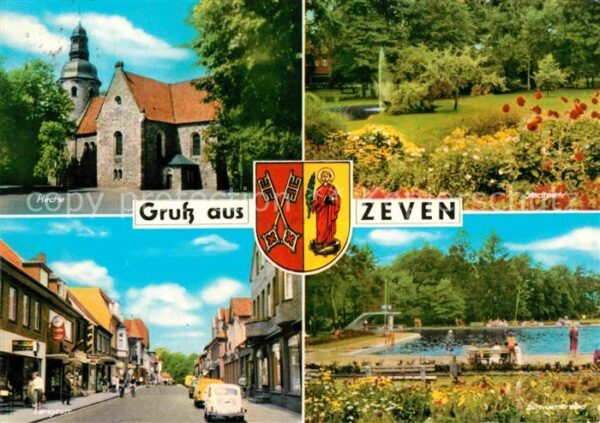 Zeven Niederlande Kirche Stadtpark Langestrasse Schwimmba