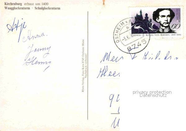 Ostheim Rhoen Kirchenburg Waagglockenturm Schulglocke – Bild 2