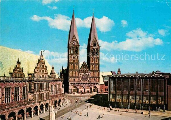 Bremen Rathaus Dom und Haus der Bürgerschaft