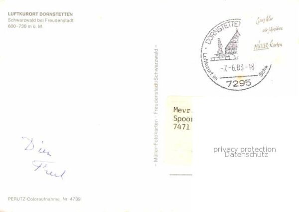 Dornstetten Wuerttemberg Ortsmotiv Brunnen – Bild 2