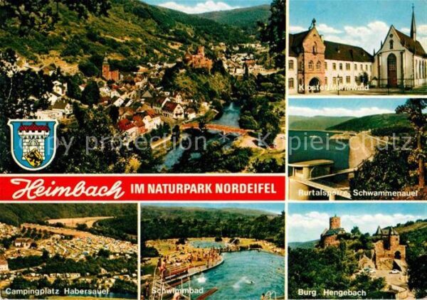 Heimbach Eifel Panorama Kloster Mariawald Rurtalsperre