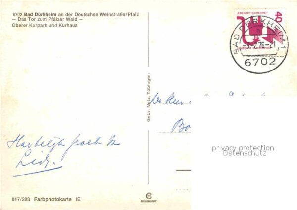 Bad Duerkheim Oberer Kurpark und Kurhaus – Bild 2