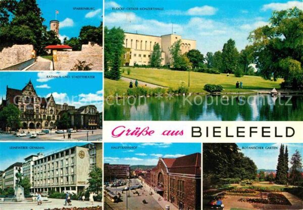 Bielefeld Sparrenburg Rathaus Stadttheater Leinew