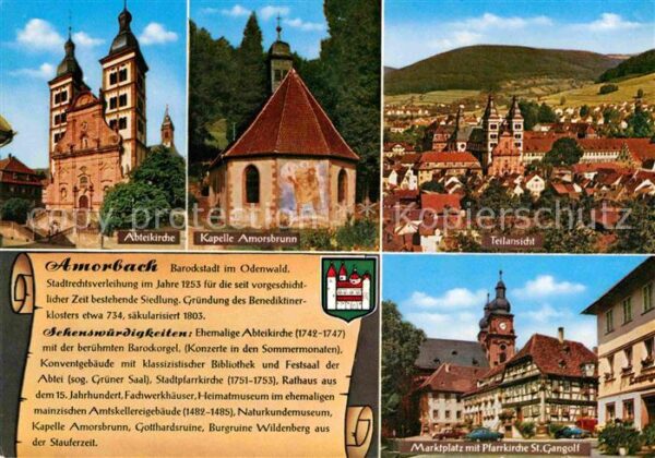 Amorbach Miltenberg Abteikirche Kapelle Amorsbrunnen Teilan