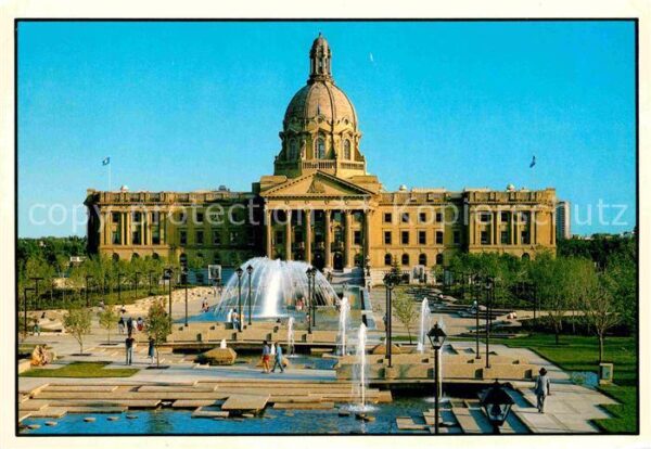 Edmonton Alberta Fontäne Legislative Building