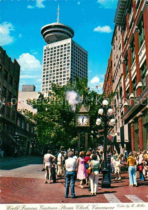 Vancouver British Columbia World Famous Gastown Steam Clock