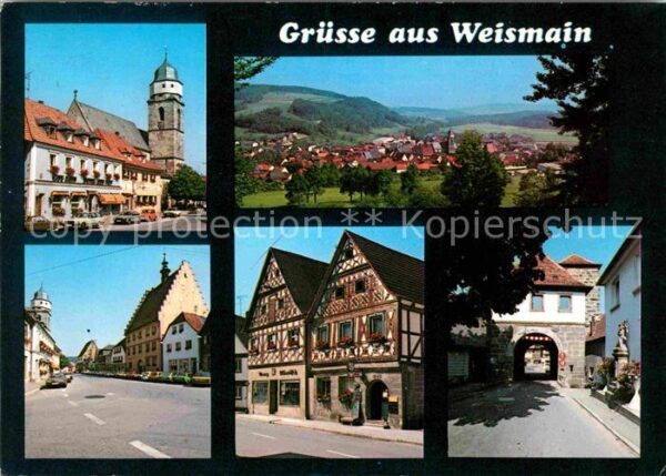 Weismain Kirche Panorama Dorfmotive Stadttor
