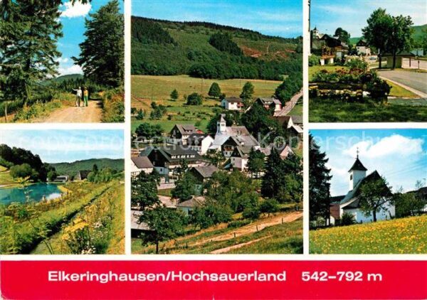 Elkeringhausen Winterberg Wanderweg See Ortsansicht Kapelle
