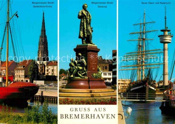 Bremerhaven Bürgermeister Smidt Kirche und Denkmal
