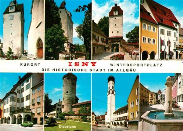 Isny Allgaeu Wassertorturm Espantor Diebsturm Bläser