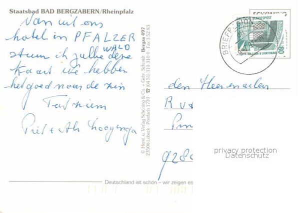 Bad Bergzabern Brunnen Rathaus Marktplatz – Bild 2