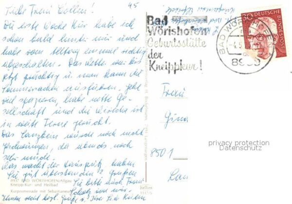 Bad Woerishofen Kurpromenade mit Sebastianeum – Bild 2