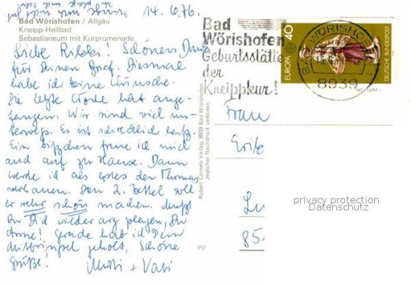 Bad Woerishofen Sebastianeum mit Kurpromenade – Bild 2