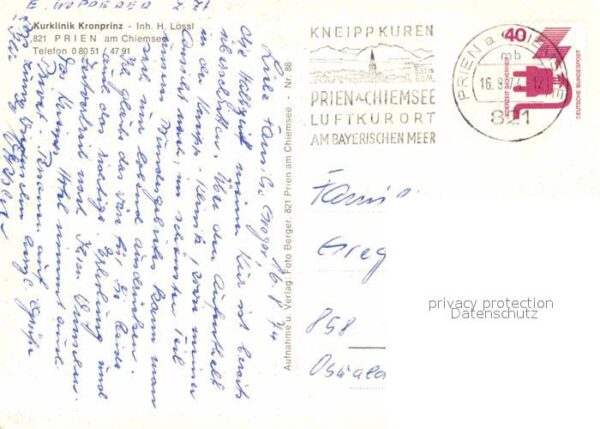 Prien Chiemsee Kurklinik Kronprinz Hallenbad – Bild 2