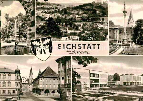 Eichstaett Oberbayern Panorama Teilansichten