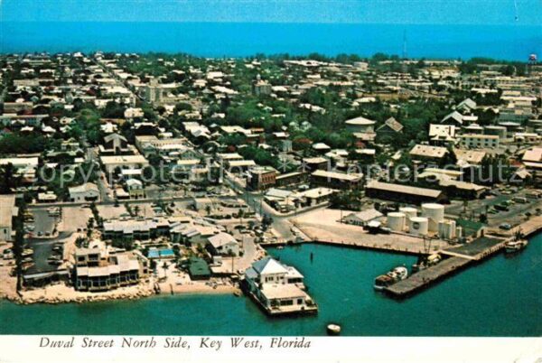 Key West Duval Street North Side Air view