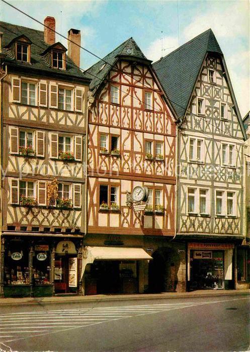 Trier Alte Fachwerkhäuser am Hauptmarkt