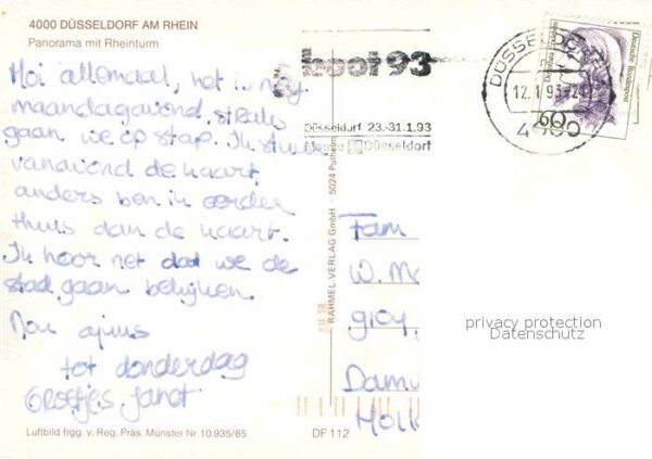 Duesseldorf Fliegeraufnahme mit Rheinturm – Bild 2