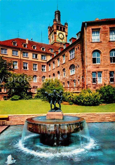 Pforzheim Dreitälerbrunnen in der Blumenhofanlage