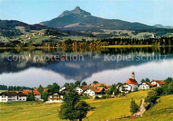 Haslach Weitnau mit Grüntensee und Grünten