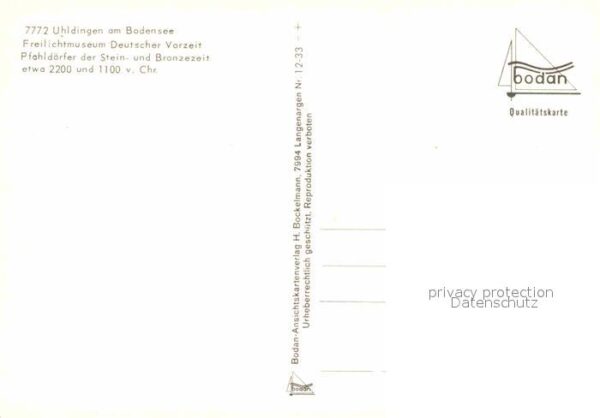 Uhldingen-Muehlhofen Pfahldörfer der Stein und Bronzezeit Fr – Bild 2