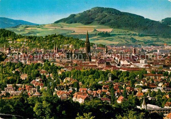 Freiburg Breisgau Panorama mit Freiburger Münster