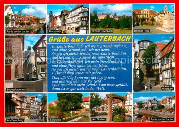 Lauterbach Hessen Lauterpartie Markt Schloss Eisenbach Be