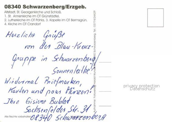 Schwarzenberg Erzgebirge Altstadt St Georgenkirche und Schloss S – Bild 2