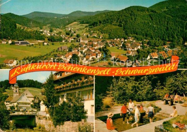 Schenkenzell Panorama Dorfmotiv Wassertretanlage