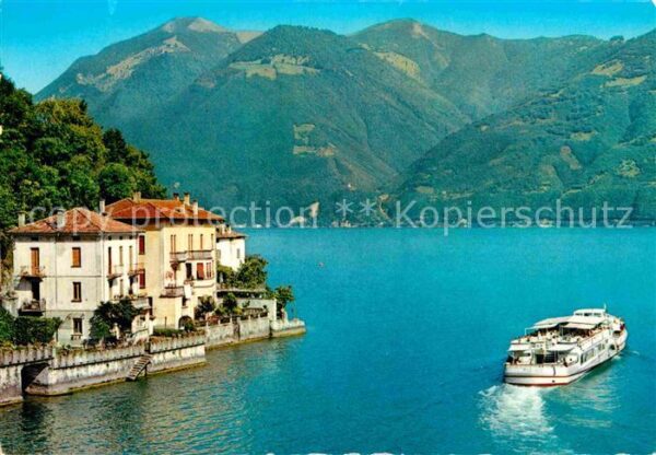 Mamete Lago di Lugano Teilansicht Dampfer