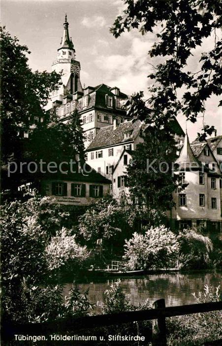 Tuebingen Hölerlinturm Stiftskirche
