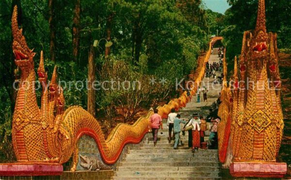 Chiengmai Drachen im Doi Suthep Tempel